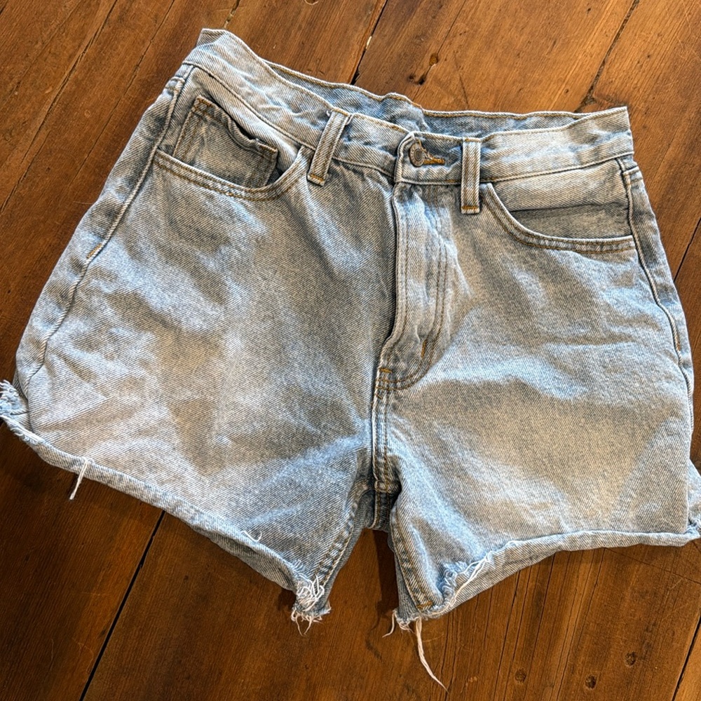 J.Galt Brandy Melville Denim Light Wash Shorts Mid Rise